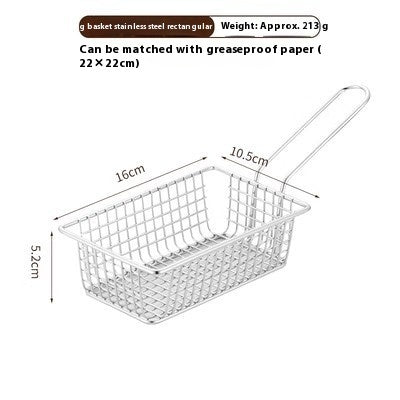 304 Stainless Steel Chips Basket Mini Frying Basket - Nyaabs