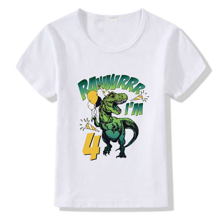 Children's T-shirt Numbers 1-9 Birthday T-shirt - Nyaabs