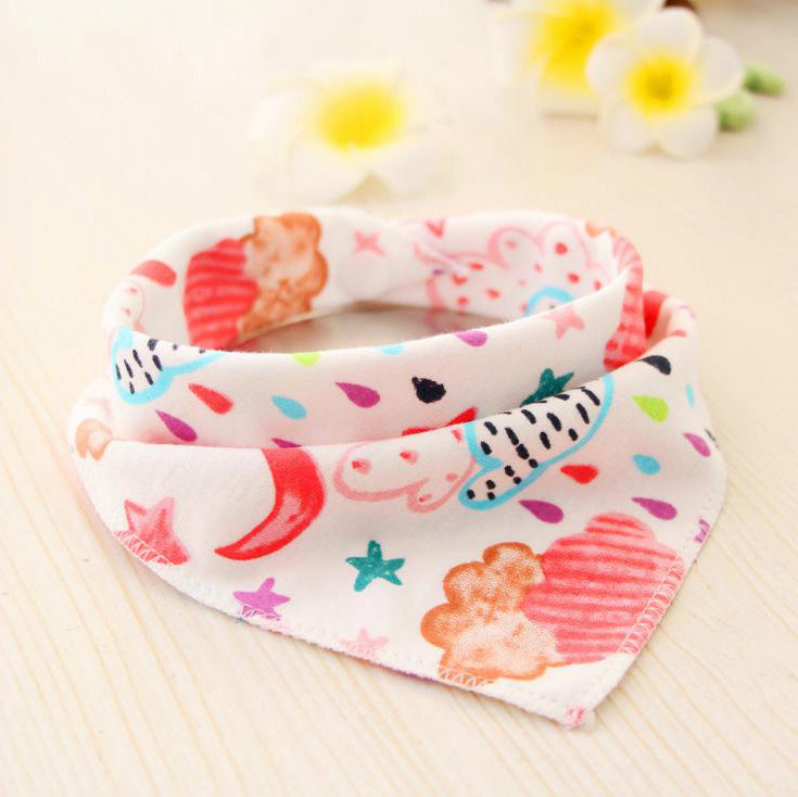 Baby Bibs Waterproof Triangle Cotton Cartoon Child Baberos Bandana Bibs Dribble Bibs Newborn Slabber Absorbent Cloth - Nyaabs