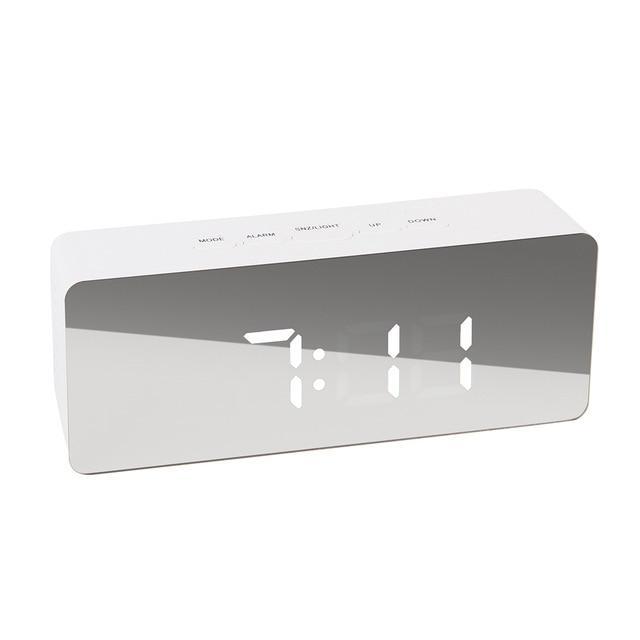 Digital LED multi-function mirror clock - Nyaabs