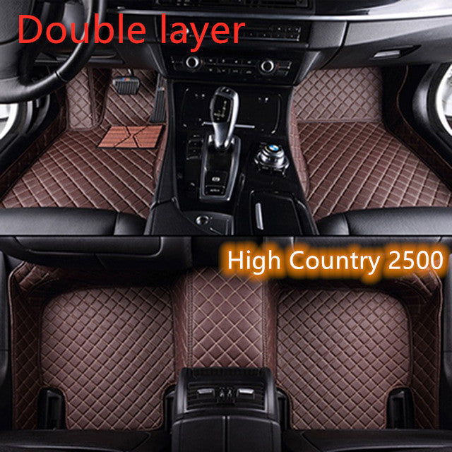 Fully Surrounded Car Leather Floor Mat Pad All Weather Protection - Nyaabs