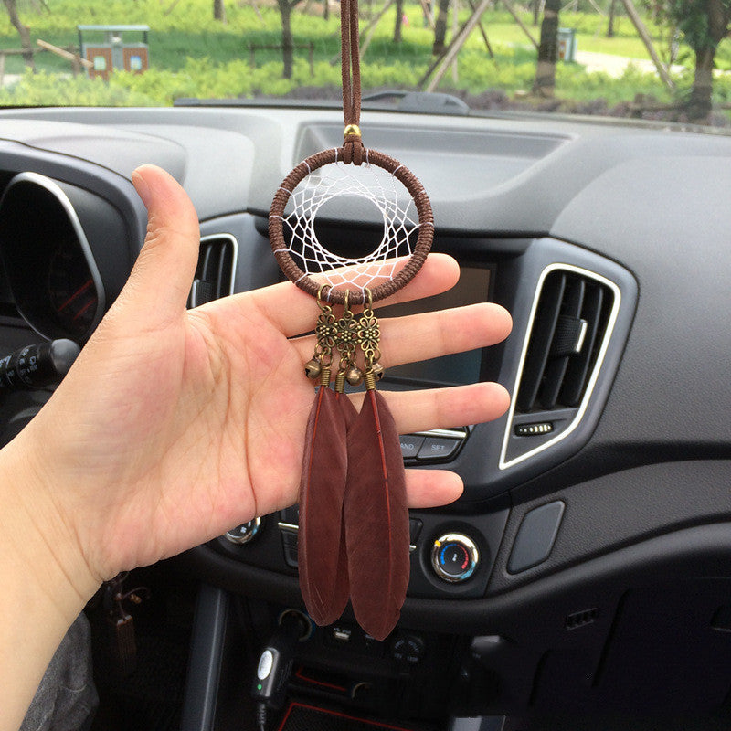 Creative feather car pendant safety car accessories - Nyaabs