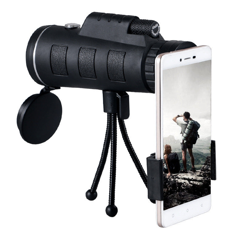 Compatible with Apple, Monocular Telescope Zoom Scope with Compass Phone Clip Tripod - Nyaabs