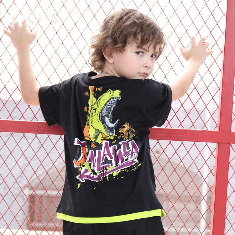 Dinosaur boy short sleeve T-shirt - Nyaabs