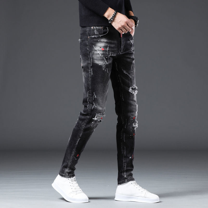 Men's Korean-style Trendy Slim Fit Skinny Pants - Nyaabs