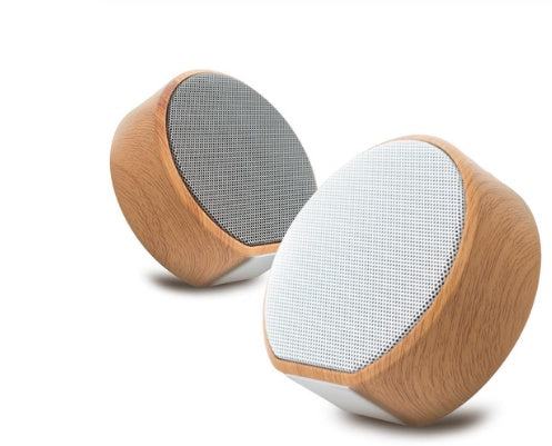 Mini Wood Bluetooth Speaker Portable Outdoor Wireless Support AUX TF - Nyaabs