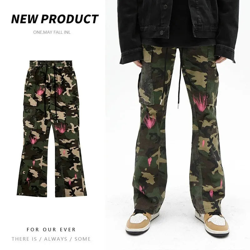 High Street Leisure Cargo Camouflage Pants Male - Nyaabs