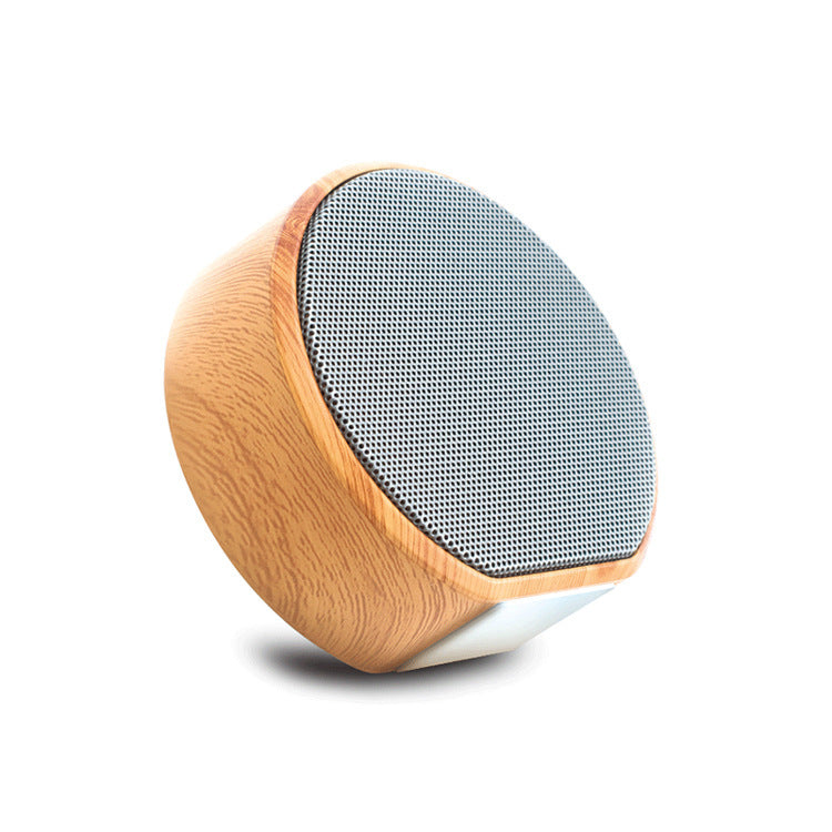 Mini Wood Bluetooth Speaker Portable Outdoor Wireless Support AUX TF - Nyaabs