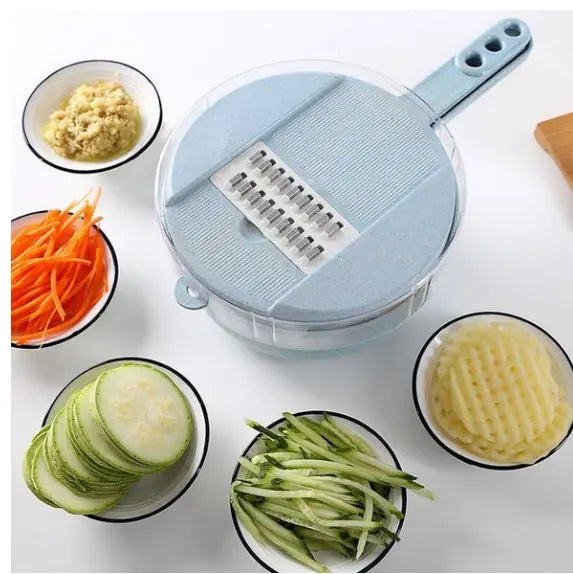 8 In 1 Mandoline Slicer Vegetable Slicer Potato Peeler Carrot Onion Grater With Strainer Vegetable Cutter Kitchen Accessories - Nyaabs