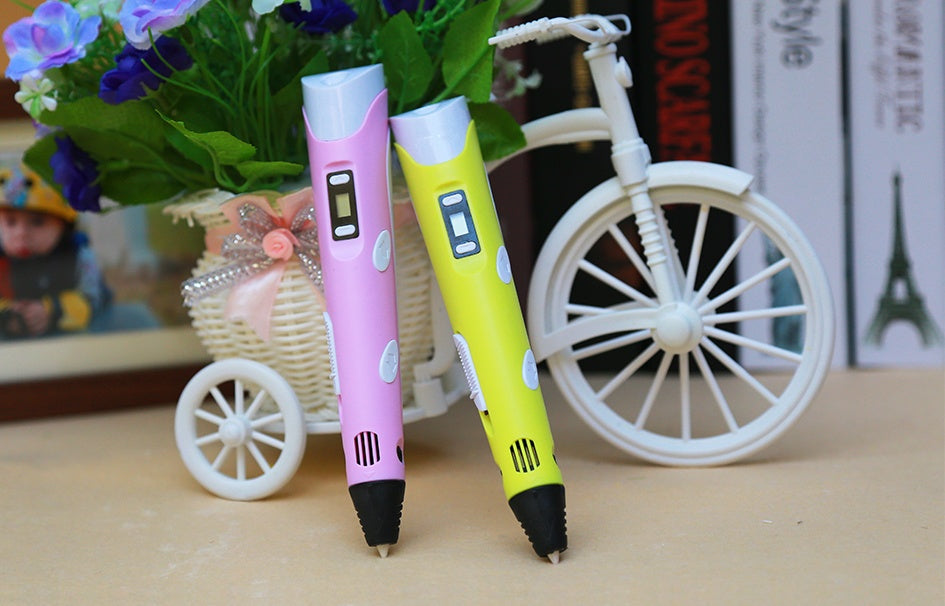 3D print pen 3D pen two generation graffiti 3D stereoscopic paintbrush children puzzle painting toys nyaabs.com