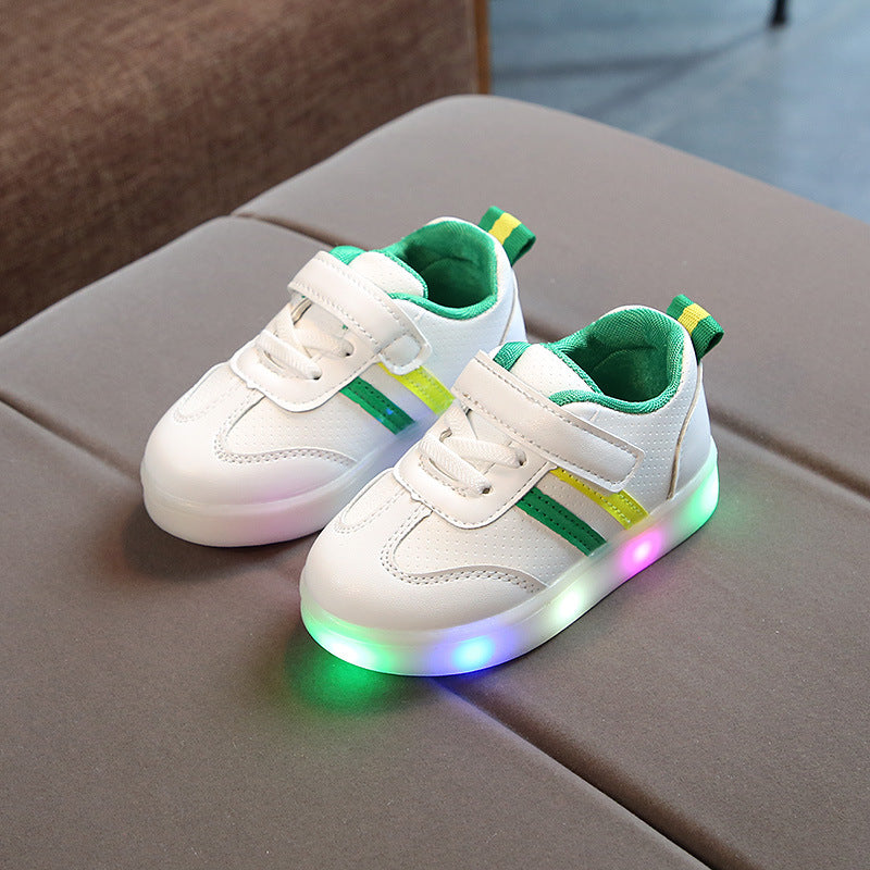 Kimmy White LED Sneakers Shoes - Nyaabs