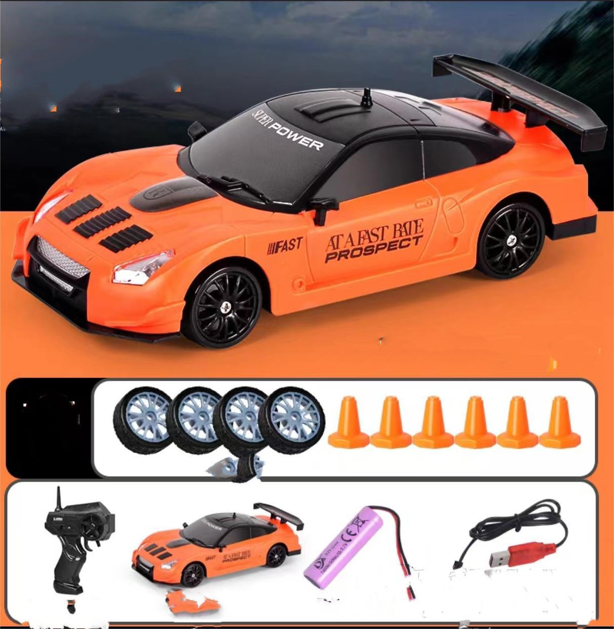 2.4G Drift Rc Car 4WD RC Drift Car Toy Remote Control GTR Model AE86 Vehicle Car RC Racing Car Toy For Children Christmas Gifts - Nyaabs