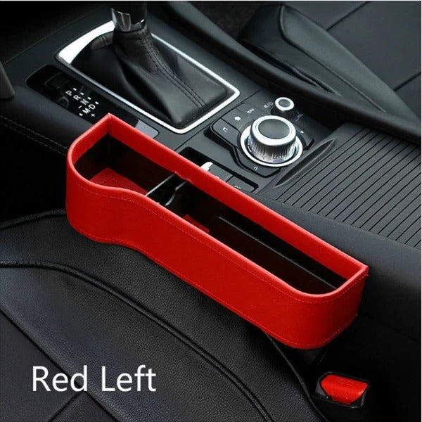 PU Car Organizer Seat Gap Storage Box Car Seat Side Slit for Wallet Phone Coins Cigarette Keys Cards Car Accessories - Nyaabs