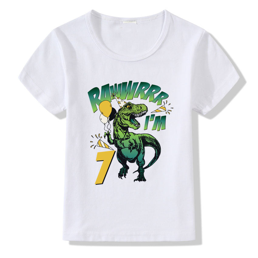 Children's T-shirt Numbers 1-9 Birthday T-shirt - Nyaabs