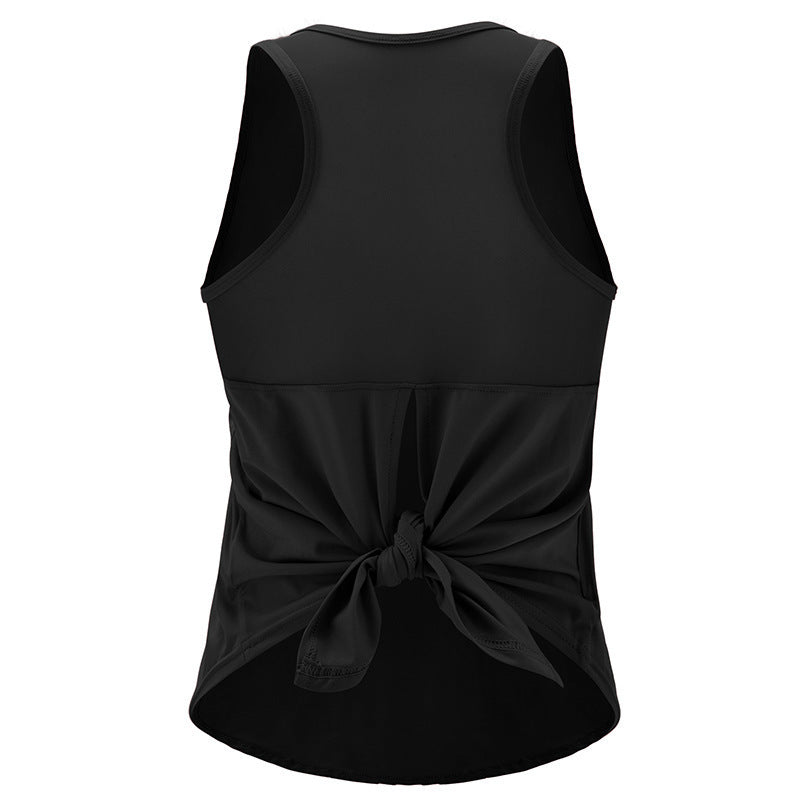 Sports vest split mesh breathable yoga wear - Nyaabs