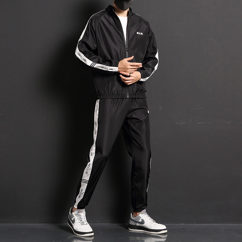 New Sports Suit Men's Casual Wear Sports Running Two-Piece Suit - Nyaabs