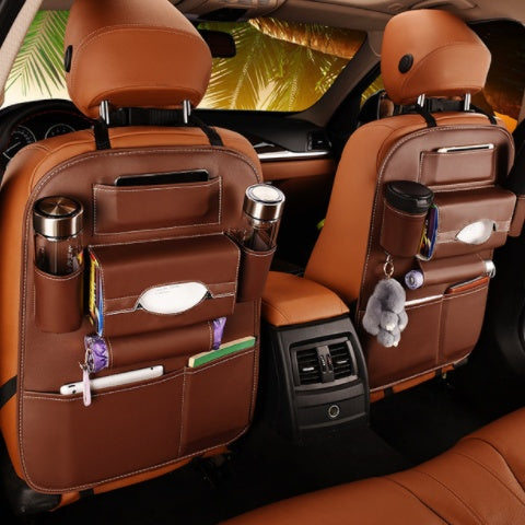 Car supplies storage box car storage bag box car seat storage leather storage bag box - Nyaabs