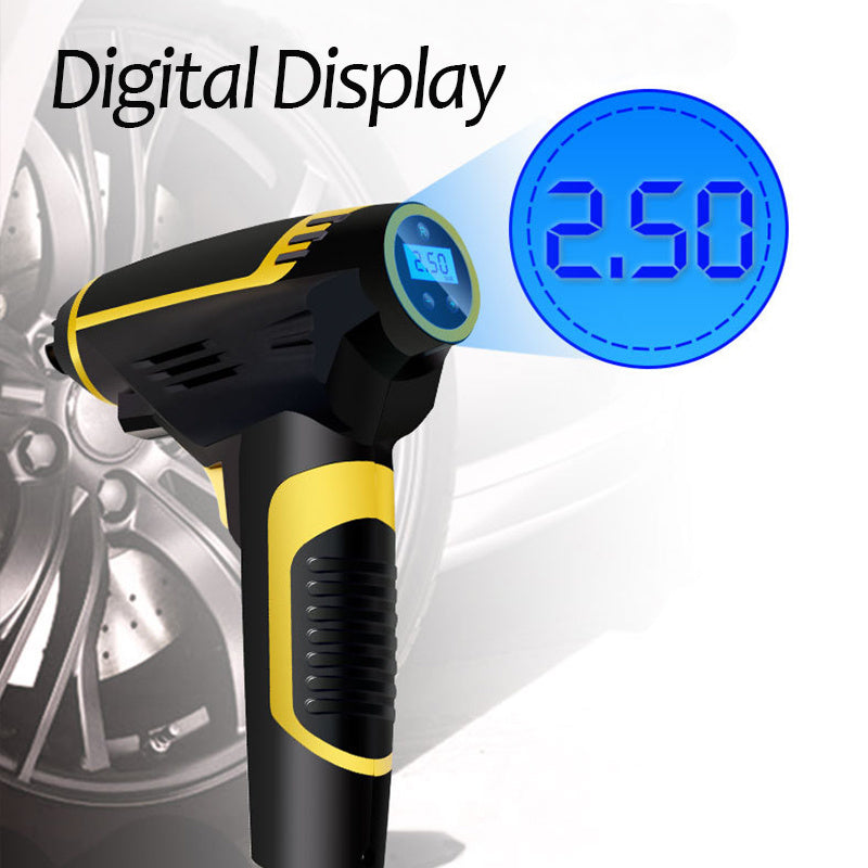 Automatic Portable Handheld Digital LED Smart Car Air Compressor Pump - Nyaabs