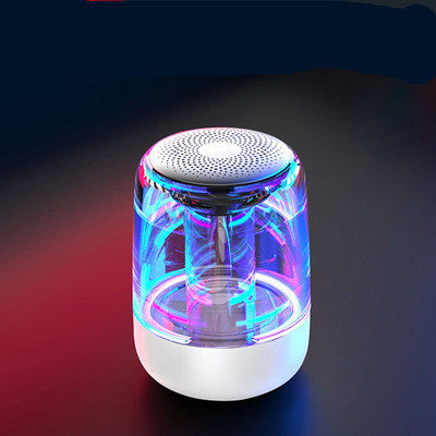 Portable Speakers Bluetooth Column Wireless Bluetooth Speaker Powerful Bass Radio with Variable Color LED Light - Nyaabs