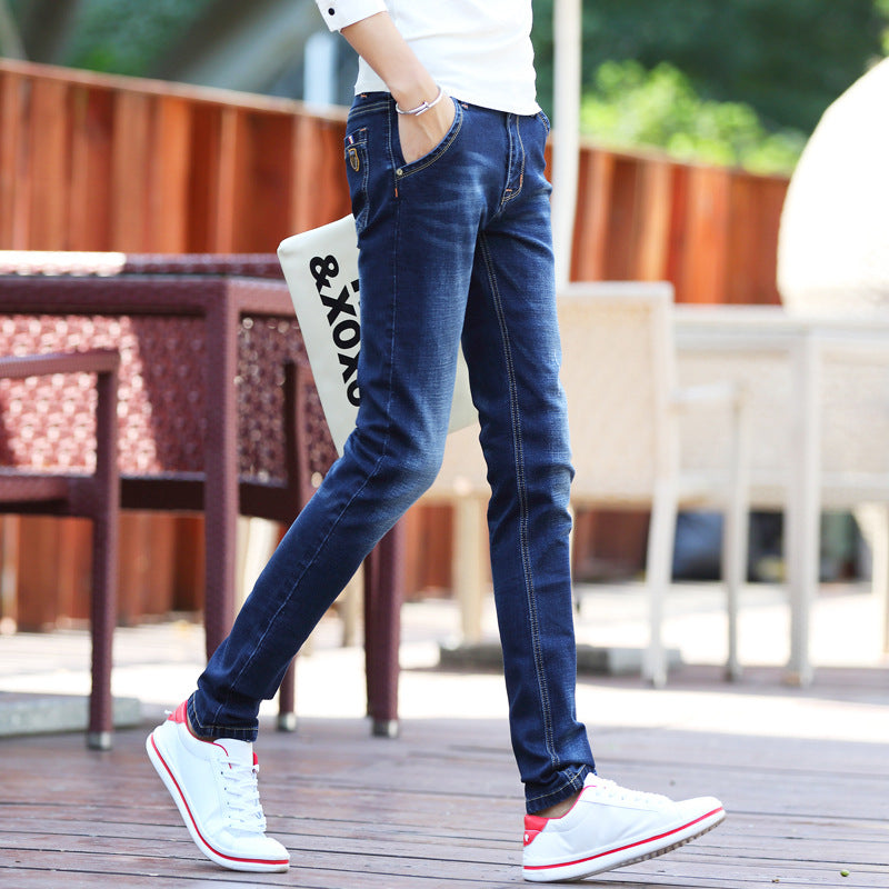 Spring Jeans Male Slim-fitting Ankle-tied - Nyaabs