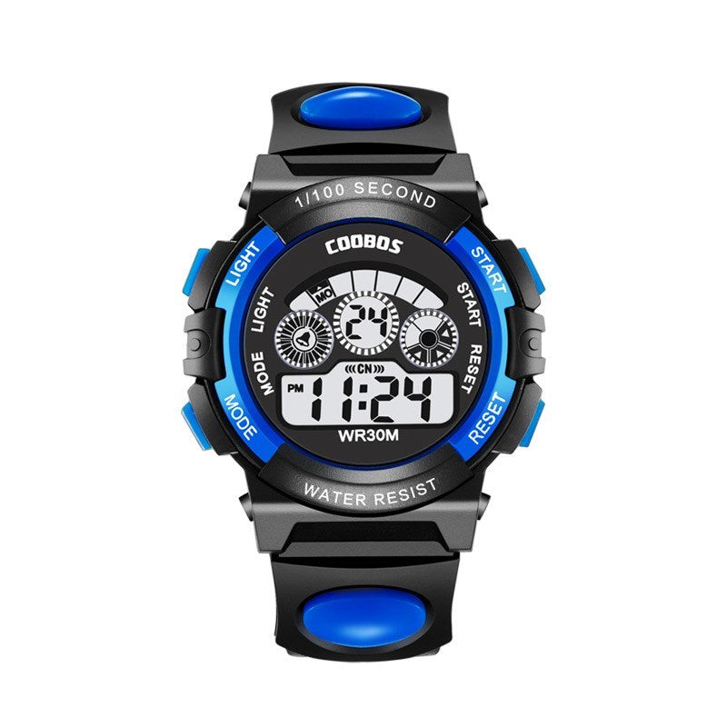 Colorful light waterproof student electronic watch - Nyaabs