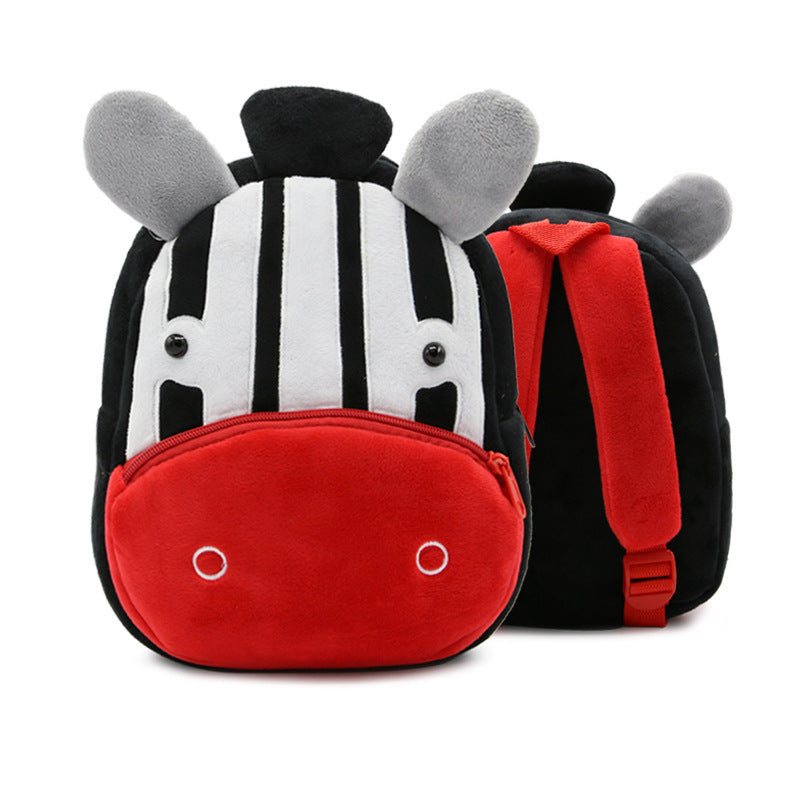 Cute Plush Backpacks Kindergarten Cartoon School Bags Children Animal Toys Bag - Nyaabs