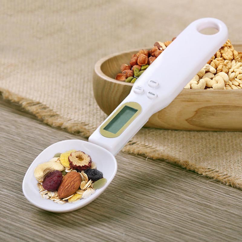 LCD Digital Kitchen Scale Electronic Cooking Food Weight Measuring Spoon Grams Coffee Tea Sugar Spoon Scale Kitchen Tools nyaabs.com