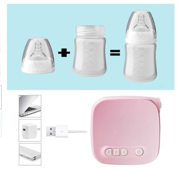 Automatic Milk Pumps Kit Electric Breast  Natural Suction Enlarger Feeding Bottle USB Breast Milksucker BM - Nyaabs