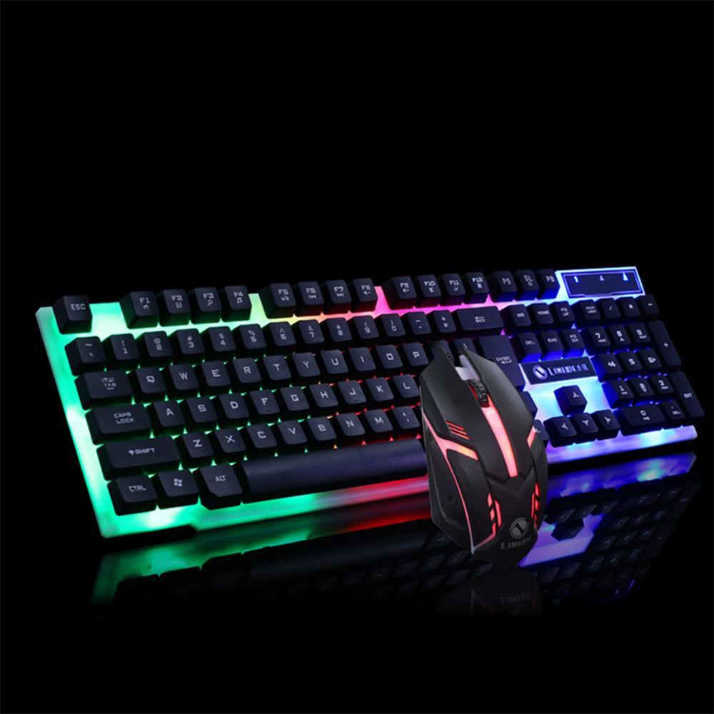 GTX300 Gaming CF LOL Gaming Keyboard Mouse Glowing Set - Nyaabs