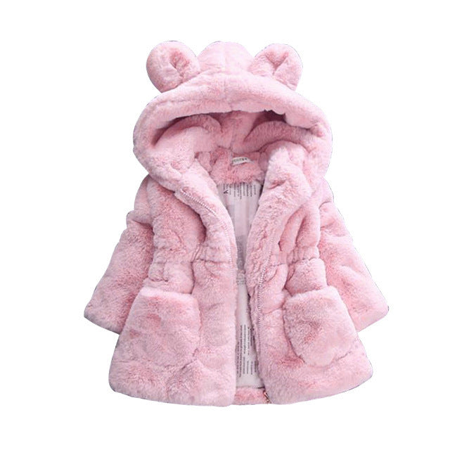 A girl's fur coat for autumn and winter - Nyaabs