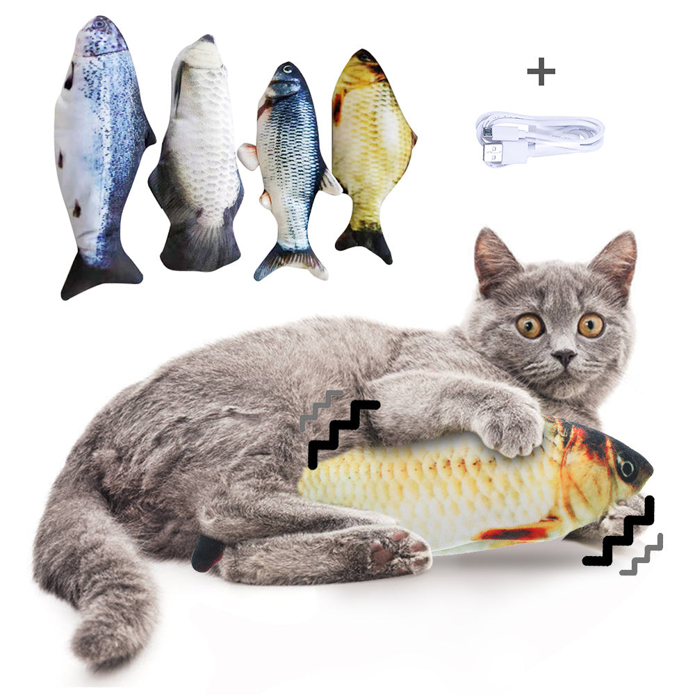 Without Cat Nip Version - Electric Jumping Fish Simulation Electric Fish Toy - Nyaabs