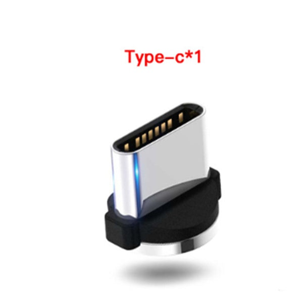 Compatible with Apple, Flowing Ligh Magnetic Streamer Data Line Cable for Iphone Android Typec - Nyaabs