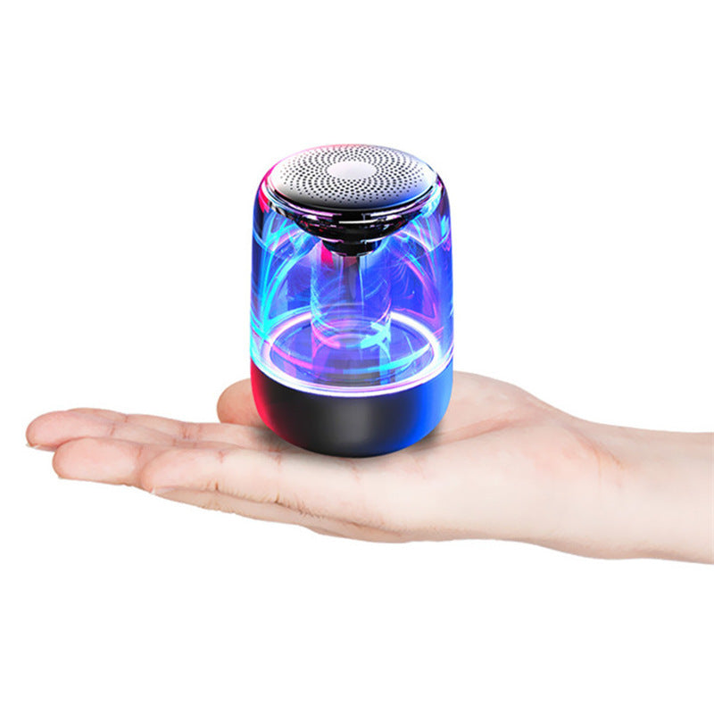 Portable Speakers Bluetooth Column Wireless Bluetooth Speaker Powerful Bass Radio with Variable Color LED Light - Nyaabs