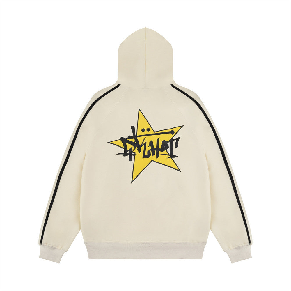 Loose Stars Bar Hooded Sweater - Nyaabs