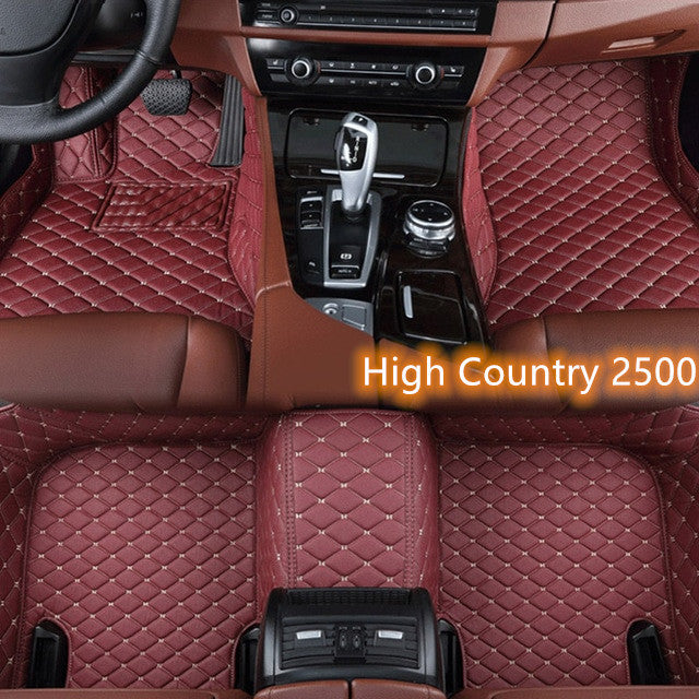 Fully Surrounded Car Leather Floor Mat Pad All Weather Protection - Nyaabs