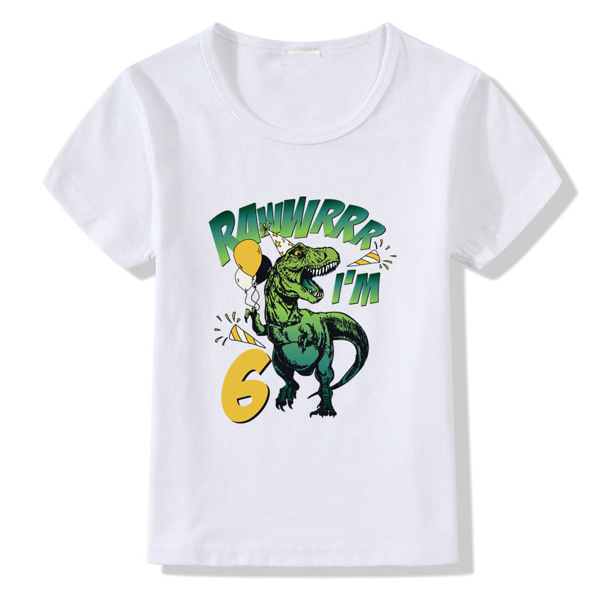 Children's T-shirt Numbers 1-9 Birthday T-shirt - Nyaabs