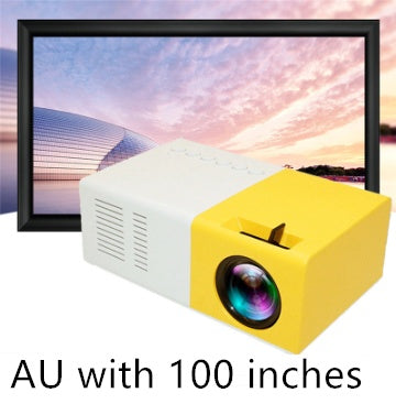 Portable Projector 3D Hd Led Home Theater Cinema HDMI-compatible Usb Audio Projector Yg300 Mini Projector - Nyaabs