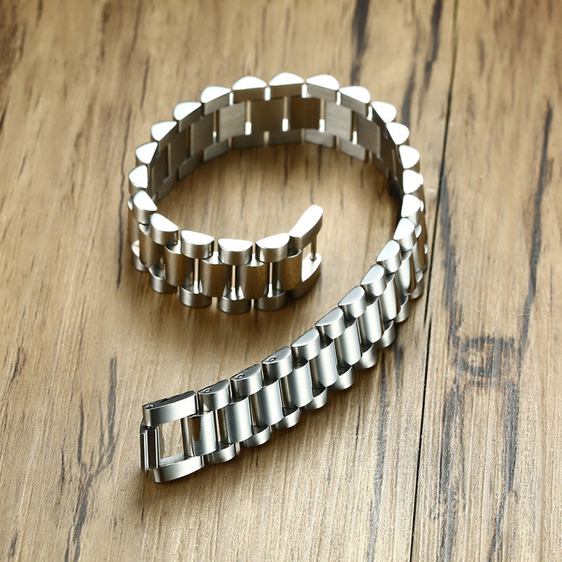 Titanium steel bracelet for men - Nyaabs