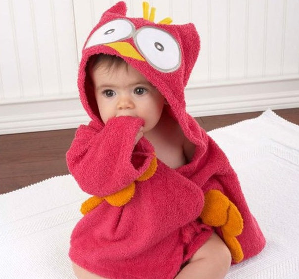 Cartoon Cute Animal Modeling Baby Bath Towels Baby Bathrobes Cotton Children's Bathrobes Baby Hooded - Nyaabs