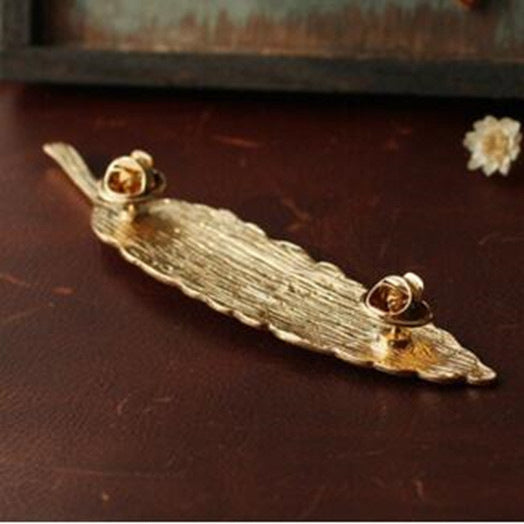 Metallic gold Feather Brooch for men - Nyaabs