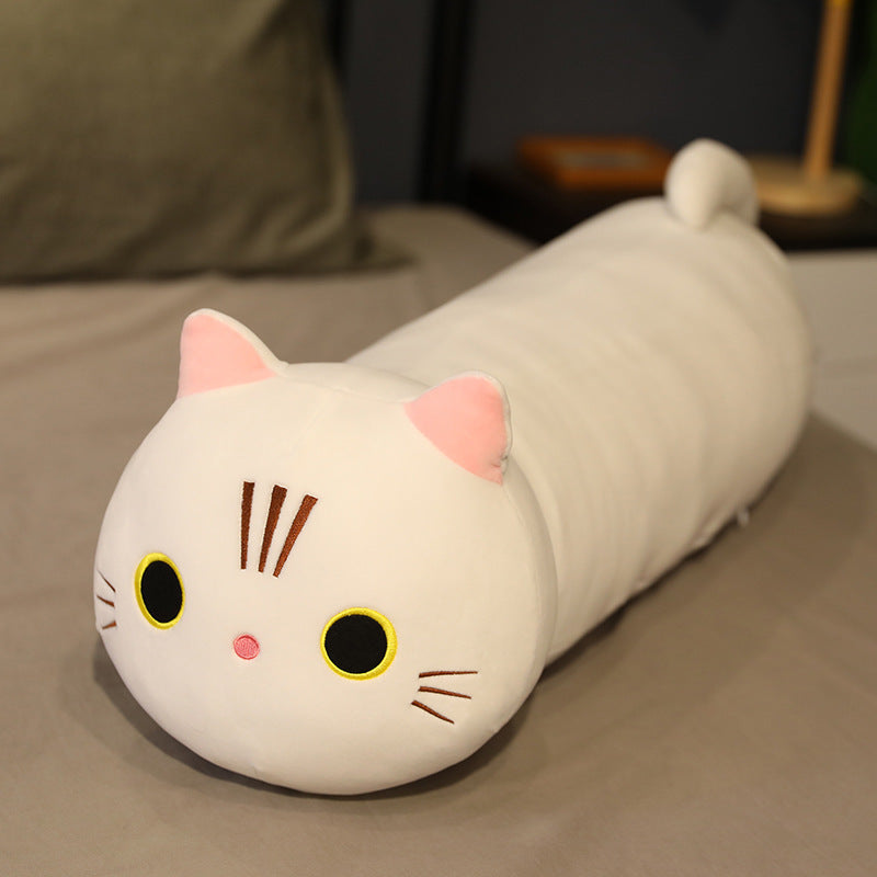 Large Size Cartoon Cat Plush Toys Stuffed Cloth Doll Long Animal Pillow Cushion - Nyaabs