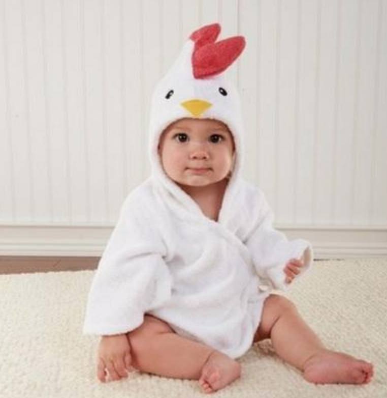 Cartoon Cute Animal Modeling Baby Bath Towels Baby Bathrobes Cotton Children's Bathrobes Baby Hooded - Nyaabs