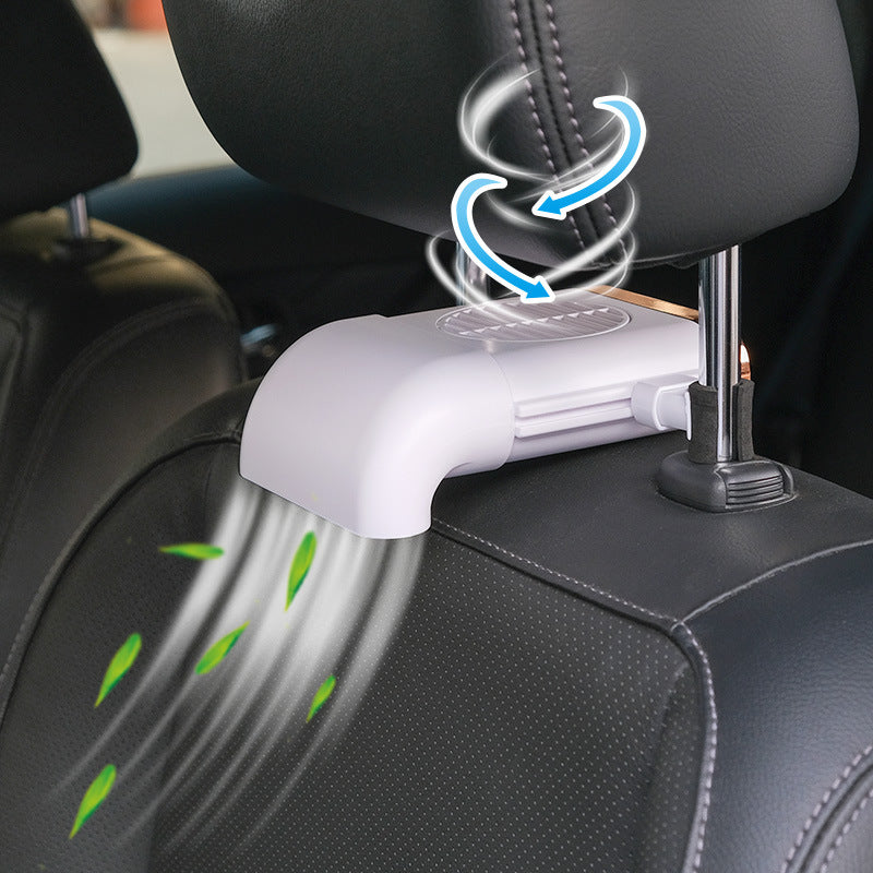 Car Fan Magnetic Fan Car Cooler Silent Wireless Charging USB Fan 3Speed Adjustable Universal Car Rear Seat Auto Cooling - Nyaabs