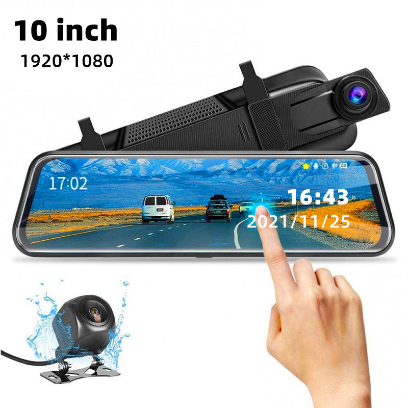 Front and Rear Dual Recording Rear View Mirror Dash Cam - Nyaabs