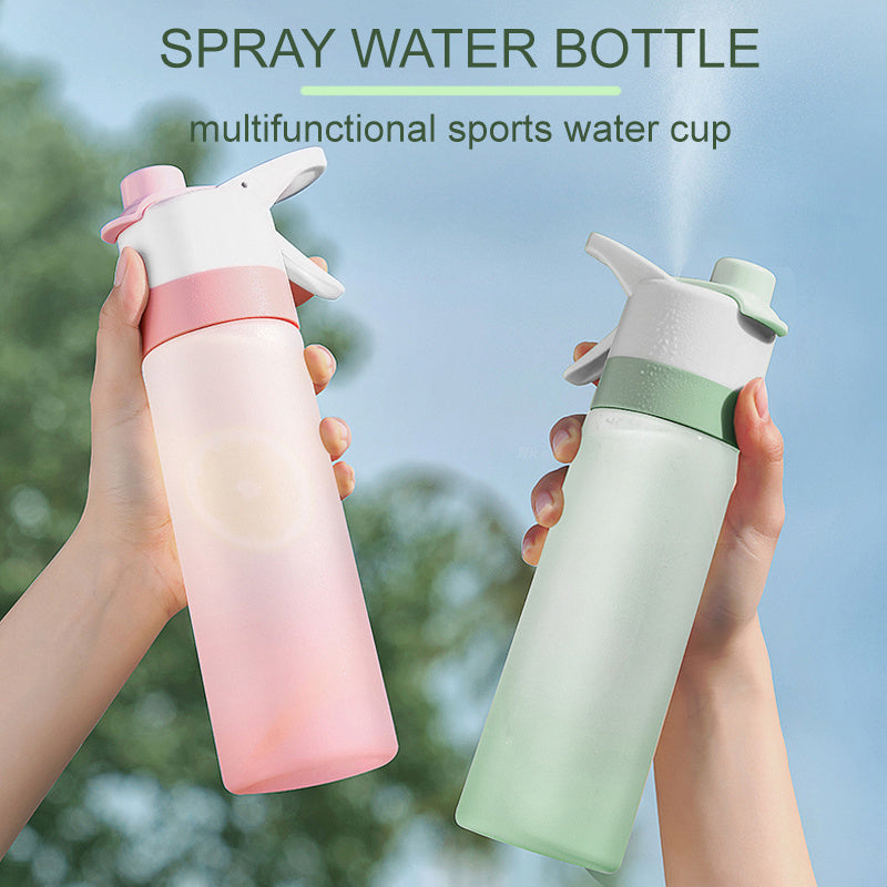 Spray Water Bottle For Girls Outdoor Sport Fitness Water Cup Large Capacity Spray Bottle Drinkware Travel Bottles Kitchen Gadgets nyaabs.com