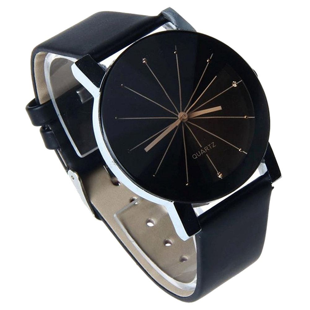 Couple convex meridian belt watch casual men and women children table electronic watch - Nyaabs