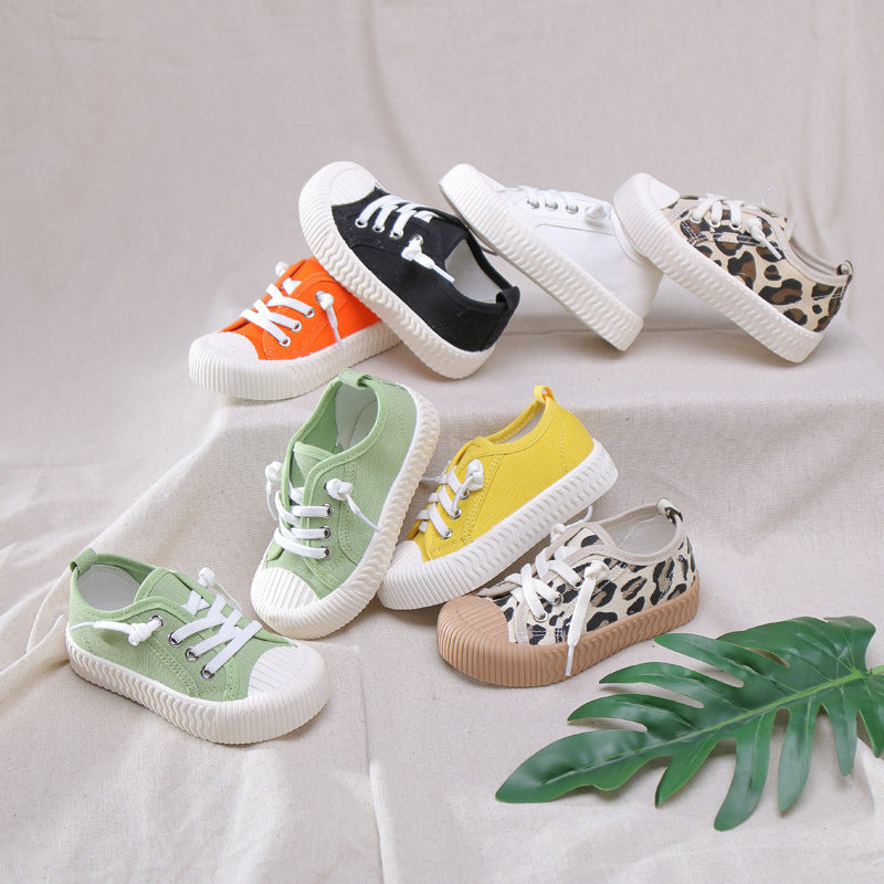 Children's Shoes Elastic Canvas Shoes Comfortable Casual Shoes - Nyaabs