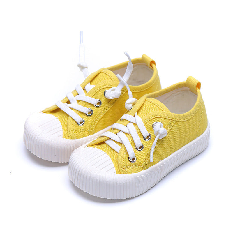 Children's Shoes Elastic Canvas Shoes Comfortable Casual Shoes - Nyaabs