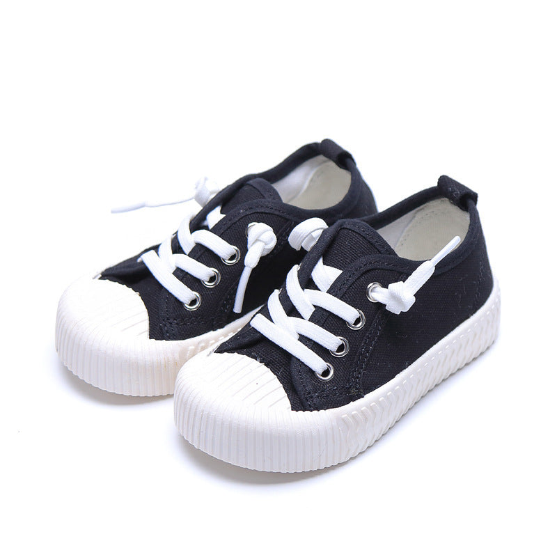 Children's Shoes Elastic Canvas Shoes Comfortable Casual Shoes - Nyaabs