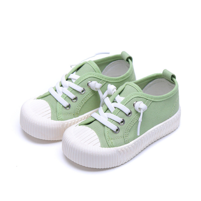 Children's Shoes Elastic Canvas Shoes Comfortable Casual Shoes - Nyaabs